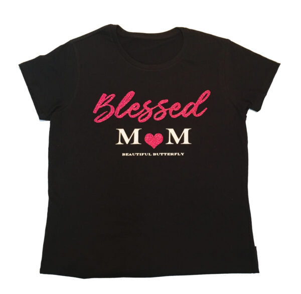 Blessed Mom Sparkle Top