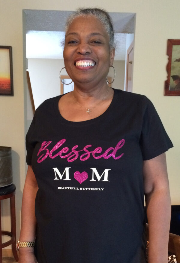 Blessed Mom Sparkle Top - Image 3